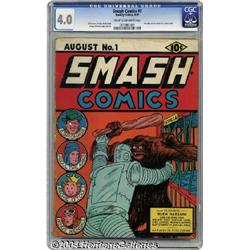Smash Comics #1 (Quality, 1939) CGC VG 4.0 Cream to off-white pages.