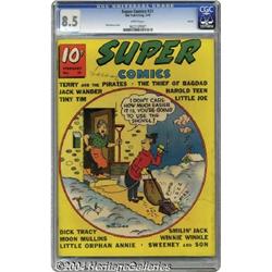 Super Comics #21 Larson pedigree (Dell, 1940) CGC VF+ 8.5 White pages.