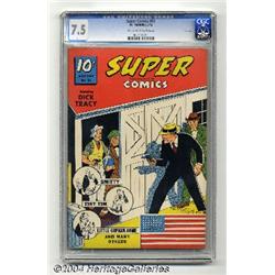 Super Comics #51 File Copy (Dell, 1942) CGC VF- 7.5 Off-white to white pages.