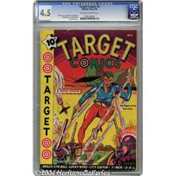 Target Comics #4 (Novelty Press, 1940) CGC VG+ 4.5 Off-white to white pages.