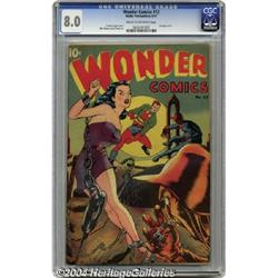 Wonder Comics #12 (Better Publications, 1947) CGC VF 8.0 Cream to off-white pages.