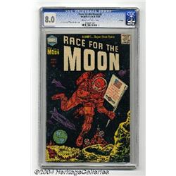 Race For the Moon #3 File Copy (Harvey, 1958) CGC VF 8.0 Cream to off-white pages.