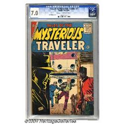 Tales of the Mysterious Traveler #1 (Charlton, 1956) CGC FN/VF 7.0 Cream to off-white pages.