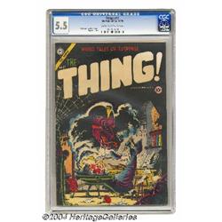 The Thing! #17 (Charlton, 1954) CGC FN- 5.5 Cream to off-white pages.