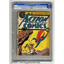 Action Comics #38 (DC, 1941) CGC VG+ 4.5 Cream to off-white pages.