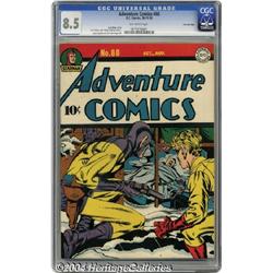 Adventure Comics #88 Crowley pedigree (DC, 1943) CGC VF+ 8.5 Off-white pages.