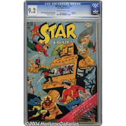 All Star Comics #43 (DC, 1948) CGC NM- 9.2 Off-white to white pages.