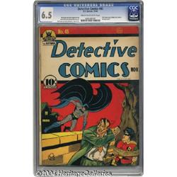 Detective Comics #45 (DC, 1940) CGC FN+ 6.5 Cream to off-white pages.