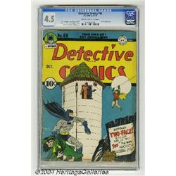 Detective Comics #68 (DC, 1942) CGC VG+ 4.5 Cream to off-white pages.