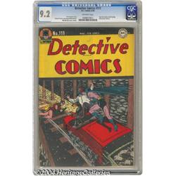 Detective Comics #111 (DC, 1946) CGC NM- 9.2 Off-white pages.