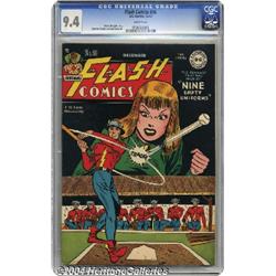 Flash Comics #90 (DC, 1947) CGC NM 9.4 White pages.