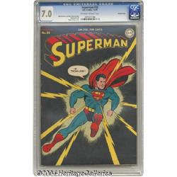 Superman #32 Crowley pedigree (DC, 1945) CGC FN/VF 7.0 Off-white to white pages.
