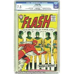 The Flash #105 (DC, 1959) CGC VF- 7.5 Light tan to off-white pages.