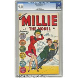 Millie the Model #6 Mile High pedigree (Marvel, 1947) CGC VF/NM 9.0 Off-white to white pages.