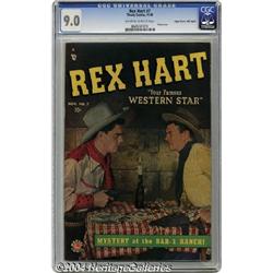 Rex Hart #7 Mile High pedigree (Timely, 1949) CGC VF/NM 9.0 Off-white to white pages.