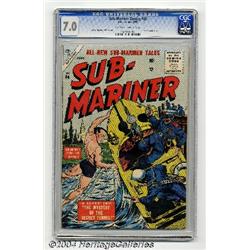 Sub-Mariner Comics #40 (Timely, 1955) CGC FN/VF 7.0 Off-white to white pages.