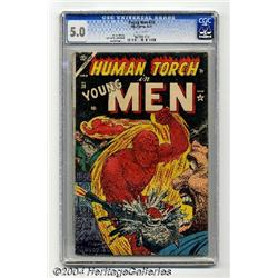 Young Men #28 (Atlas, 1954) CGC VG/FN 5.0 White pages.