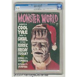 Monster World #6 (Warren, 1966) CGC NM 9.4 Off-white to white pages.