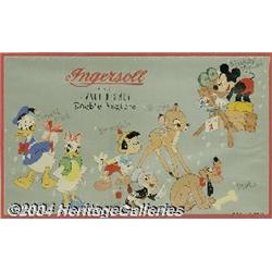 Disney Store Display Lithograph (Ingersoll, 1940s).