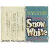 Image 1 : Snow White and the Seven Dwarfs Ad Sheet (1937).
