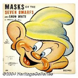 Snow White and the Seven Dwarfs Masks (Walt Disney Enterprises/Whitman, 1938).