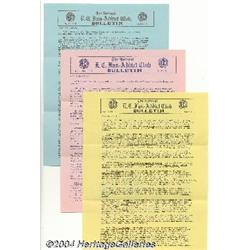 Complete Set of Five EC Fan-Addict Bulletins (1953-54).