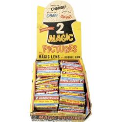 Magic Pictures Bubble Gum Cards Full Box (Bowman, 1955).