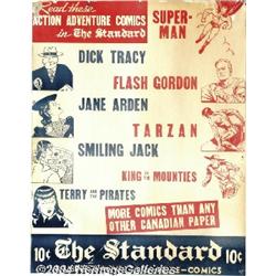 Newspaper Comics Section Advertising Poster (Canada, 1940s).