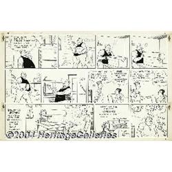 Gene Ahern - Room and Board Sunday Comic Strip Original Art, dated 8-4-40 (King Features Syndicate, 