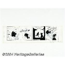 Gus Arriola - Gordo Daily Comic Strip Original Art, dated 4-9-49 (United Features Syndicate, 1949).