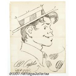 Al Capp - Li'l Abner Sketch Original Art (undated, 1940s).