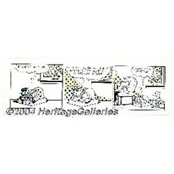 Jim Davis - Garfield Daily Comic Strip Original Art, dated 4-17-91 (United Features Syndicate, 1991)