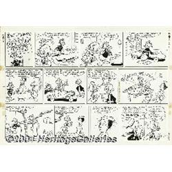 Walt Disney Studios - Donald Duck Sunday Comic Strip Original Art, dated 6-8-69 (Walt Disney Product