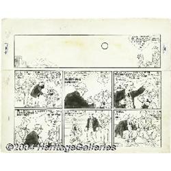 Ham Fisher Studios - Joe Palooka Sunday Comic Strip Original Art (McNaught Syndicate, undated).