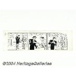 Ham Fisher Studios - Joe Palooka Daily Comic Strip Original Art, dated 4-14-47 (McNaught Syndicate, 