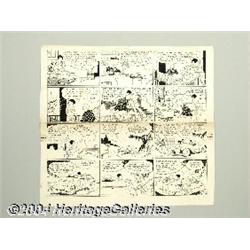 Paul Fung Sr. - Dumb Dora Sunday Comic Strip Original Art, dated 6-1-30 (Newspaper Feature Service, 