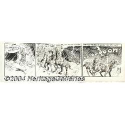 Frank Godwin - Rusty Riley Daily Comic Strip Original Art, Group of 6 (King Features Syndicate, 1956