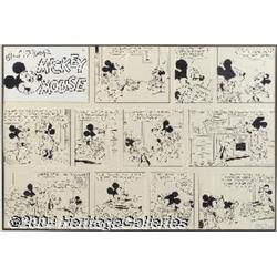 Floyd Gottfredson - Mickey Mouse Sunday Comic Strip Original Art, dated 5-2-71 (King Features Syndic