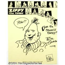 Bill Griffith - Zippy Sketch Original Art (1989).