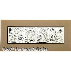 Ralph Heimdahl - Bugs Bunny Daily Comic Strip Original Art, dated 8-6-51 (Warner Brothers, 1951).