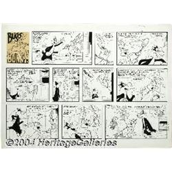 Ralph Heimdahl - Bugs Bunny Sunday Comic Strip Original Art, dated 8-1-71 (Warner Brothers., 1971).