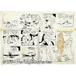 Russell Keaton - Flying Jenny Sunday Comic Strip Group of 3 Original Art (Bell Syndicate, 1940).