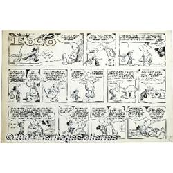 Walt Kelly - Pogo Sunday Comic Strip Original Art, dated 4-23-61 (Hall Syndicate, 1961).