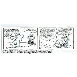 Jack Kent - King Aroo Daily Comic Strip, Group of 2 Original Art (1964).