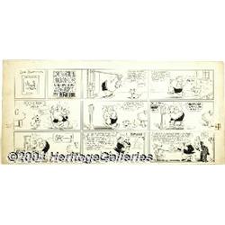 Harold Knerr - Dinglehoofer and his Dog Adolph Sunday Comic Strip Original Art, dated 5-22-32 (King 