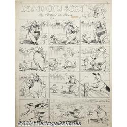 Clifford McBride - Napoleon Sunday Comic Strip Original Art, dated 4-19-36 (Arthur LaFave Syndicate,