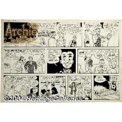 Bob Montana - Archie Sunday Comic Strip Original Art, dated 9-5-48 (McClure Newspaper Syndicate, 194