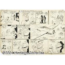 Zack Mosley - Smilin' Jack Original Comic Strip Art dated 12-24-39 (News Syndicate Co., 1939).