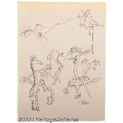 Dan Piraro - Bizarro Sketch Original Art (undated).