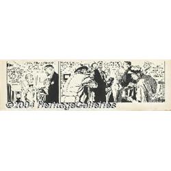 Alex Raymond - Rip Kirby Daily Original Comic Strip Art, dated 2-9-54 (King Features Syndicate, 1954